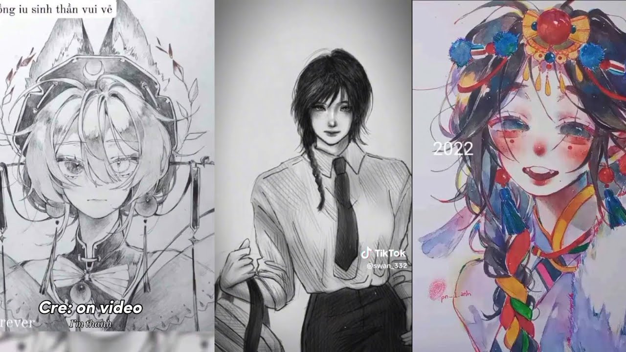 Tổng hợp tiktok vẽ👩‍🎨✨
