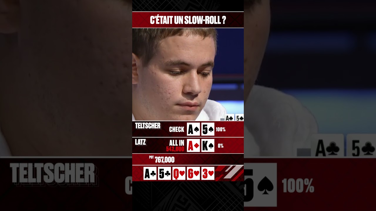 Mark Teltscher slowroll sur cette main ? #slowplay #slowroll