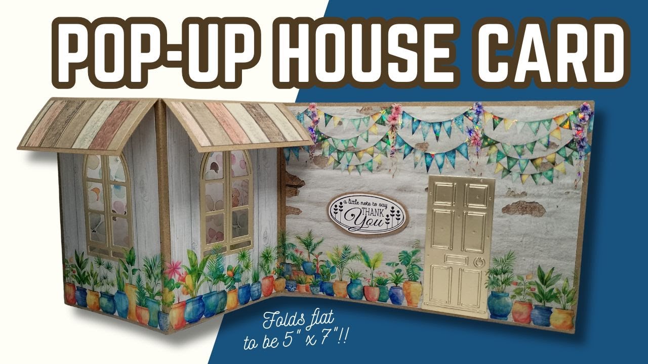 5x7 Pop Up House Card