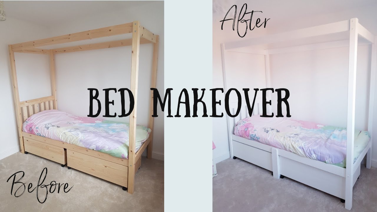 DIY BED MAKEOVER | How to paint furniture