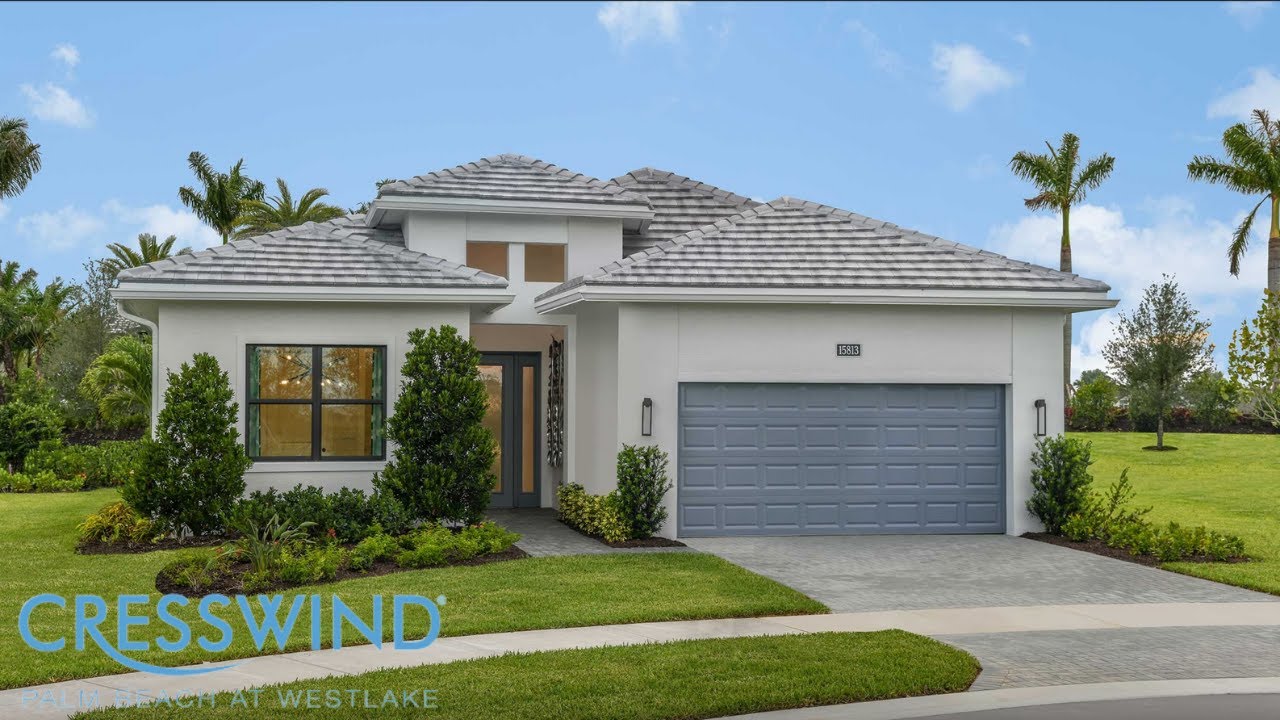 New Construction Home Westlake Florida | Cresswind Palm Beach | 1828 SF | 55+ Community