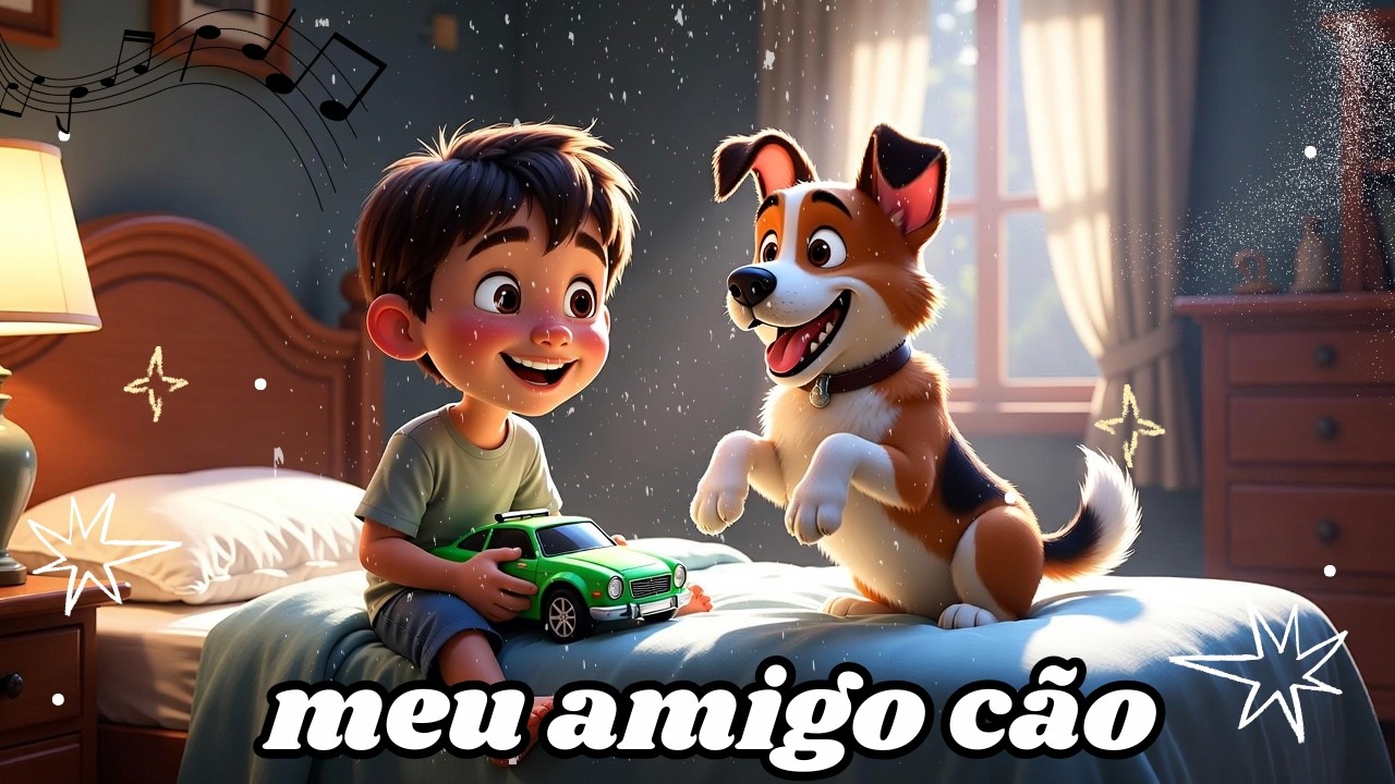 ACORDA! Pula no Colchão 🦴 Música de Cachorro que as Crianças Amam! Música Infantil, desenho Animado.