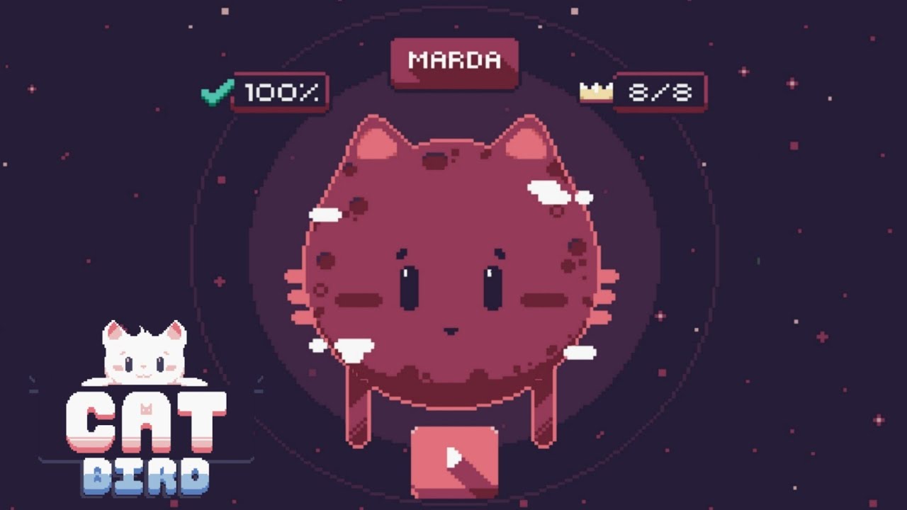 Cat Bird WORLD 1 Marda - Все короны 100%👑 - Шаг за шагом