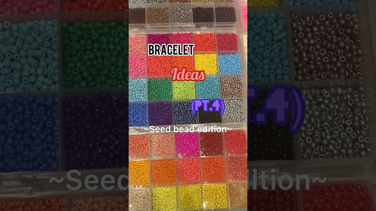 Bracelet ideas🎀seed bead edition!💗(pt.4)🤗🩷#bracelet #braceletideas #smallbizz #seedbeads #beads