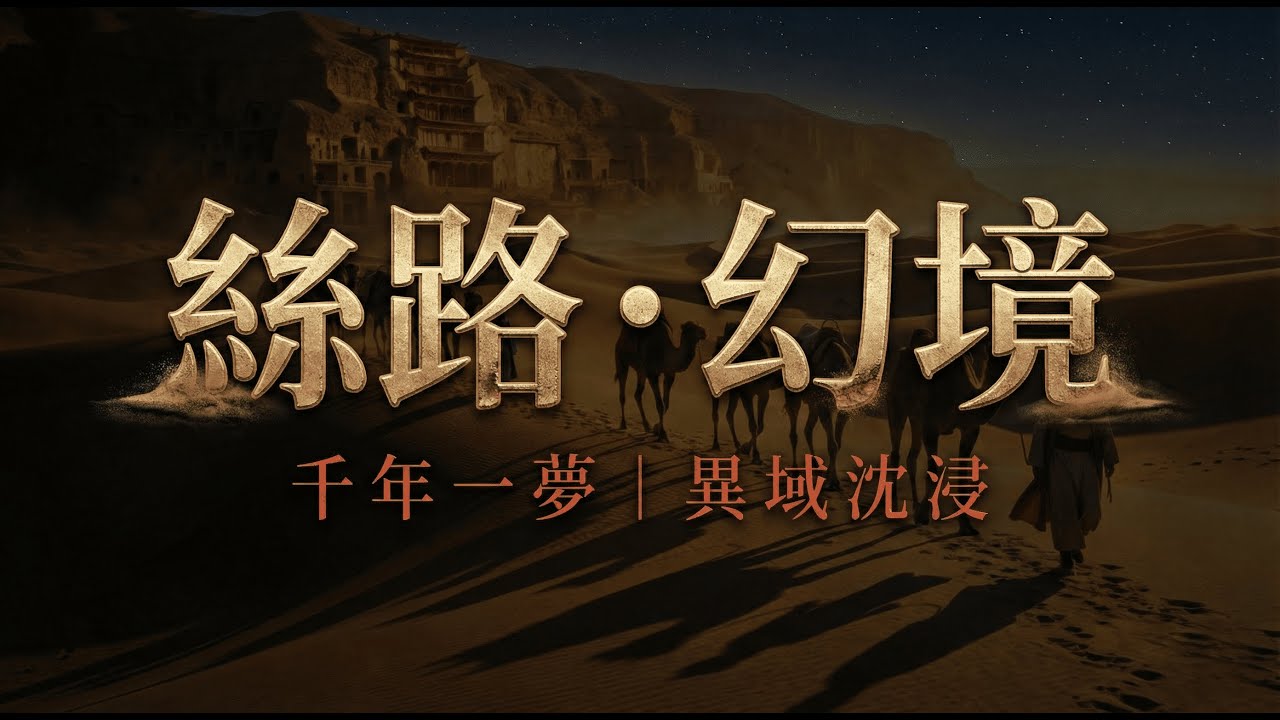 【西域絲路】26首敦煌風情音樂合輯 | 穿越時空的沙漠冥想 | 異域風情 敦煌 閱讀背景音樂 | AI音樂 | 1小時無損循環 1 Hour Motivation Music