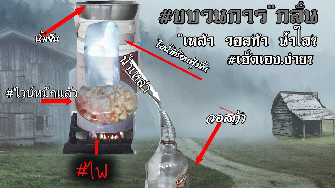 กลั่นเหล้า ไวน์ สาโท กลั่นเป็น วอดก้า=วิสกี้/บรั่นดี 2566