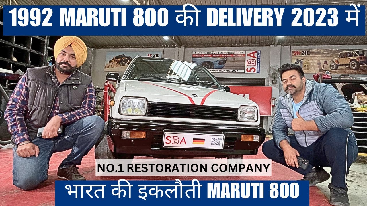1992 Maruti 800 Delivered Today | The Best RESTORATION done in Bharat | SBA Premium Motor Garage