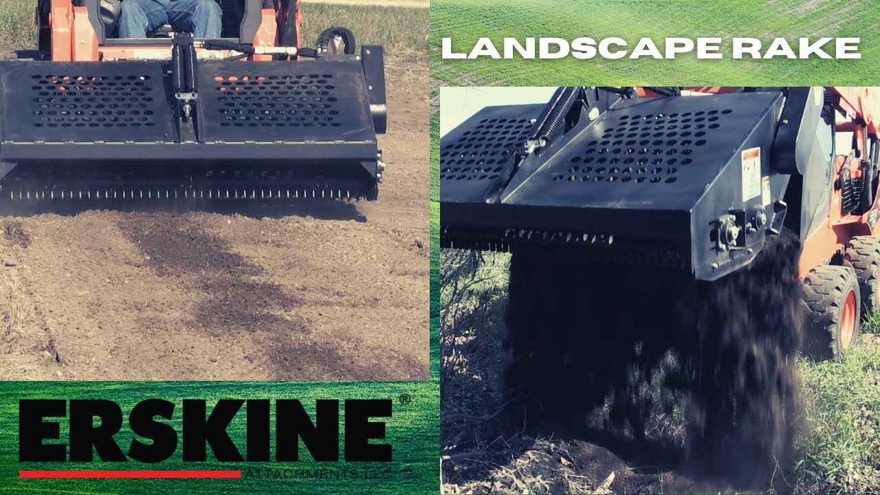 Landscape Rake for skid steer Overview