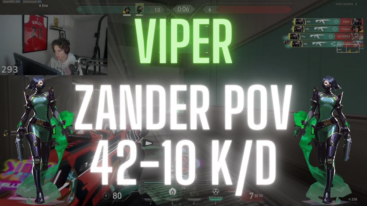 M80 Zander POV Viper on Icebox 42-10 K/D (VALORANT Pro POV)