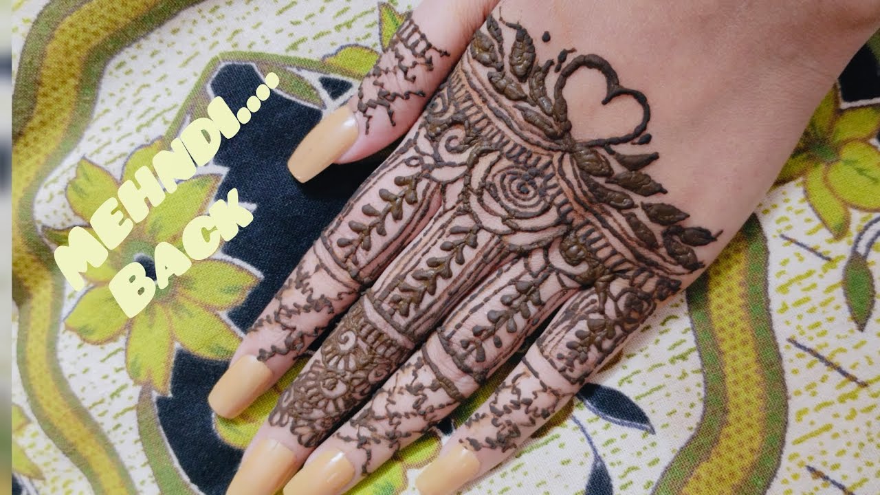 Very Beautiful Stylish Easy Mehndi Design for Hand /Beautiful Latest Henna Design...