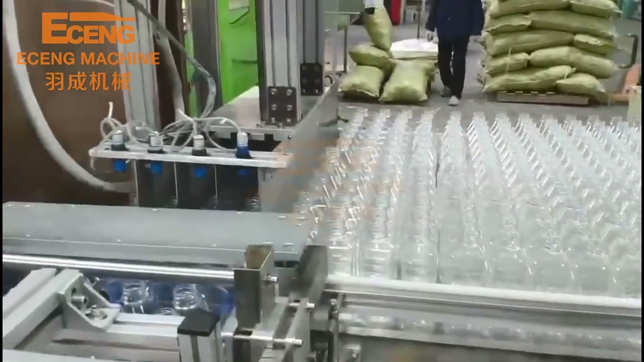 Eceng Automatic empty bottle packaging machine Low Labor Cost and High Capacity.