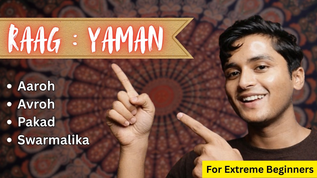 RAAG YAMAN | Aaroh Avroh Pakad Swarmalika | For BEGINNERS #riyaz #music #indianclassicalmusic 