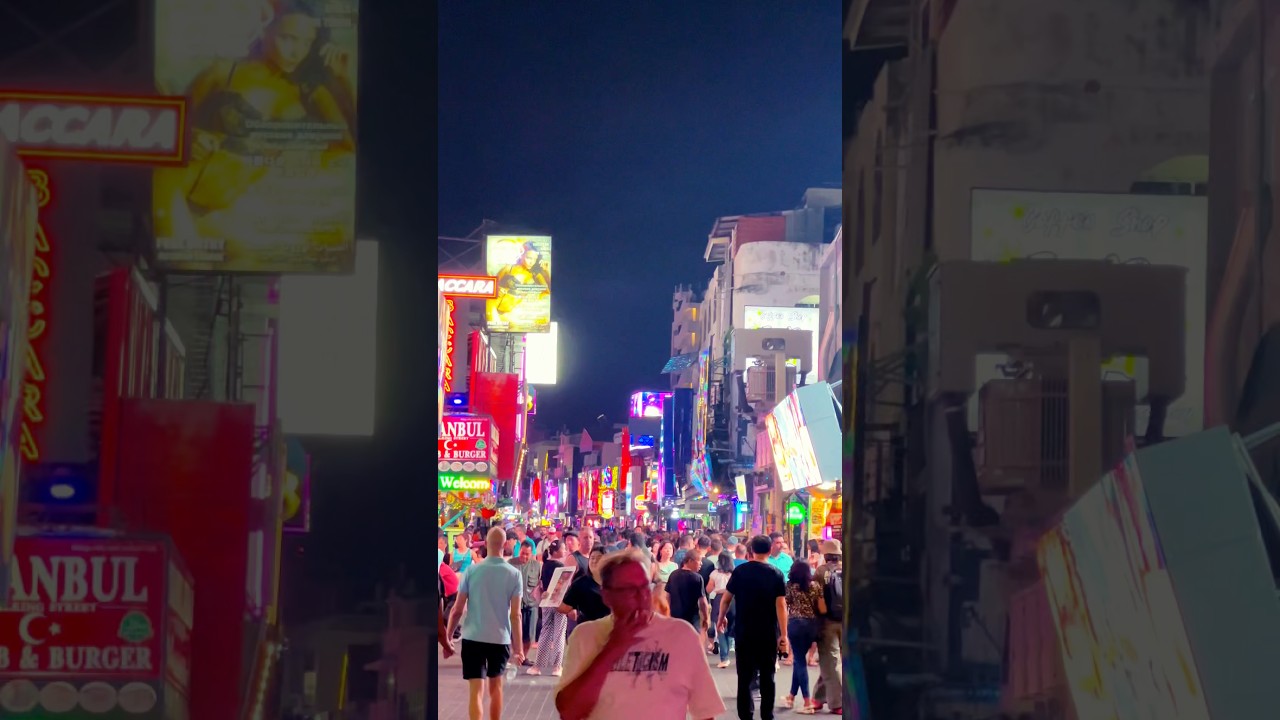 World Famous Walking Street, Pattaya, Thailand 🇹🇭😍 #thailand #pattaya #walkingstreet #travel