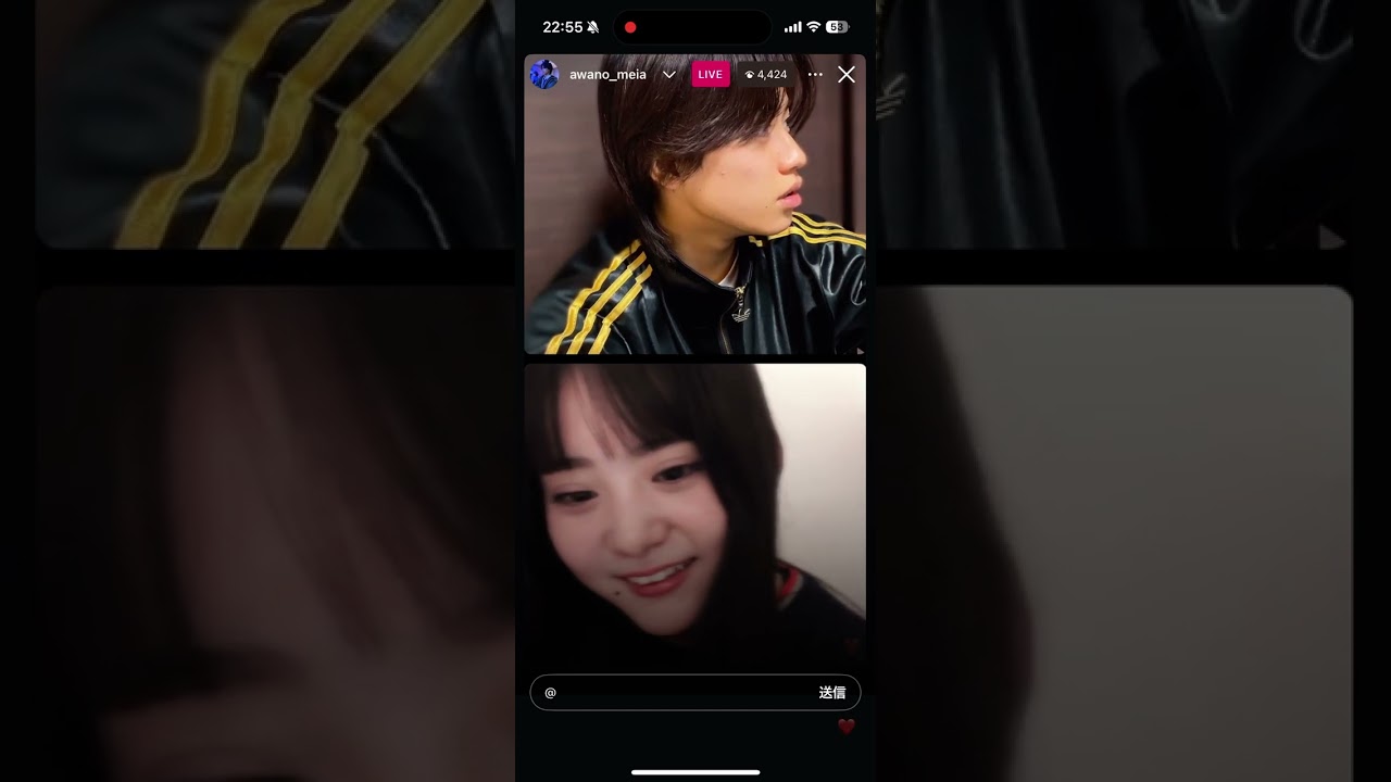 【こおめい今日好き見ながらインスタライブ❗️】川野明愛　飯沼虎王　インスタライブ