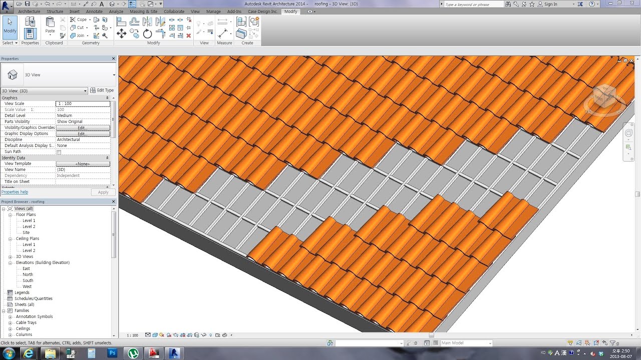 Revit Tips - Spanish Roof Tile (with download link)