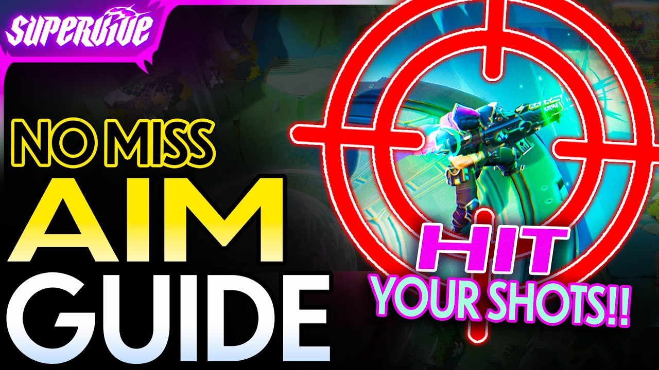 SUPERVIVE ULTIMATE AIM GUIDE! NEVER MISS AGAIN! TECHNIQUES + SETTINGS + TIPS + TRICKS + HOW TO!