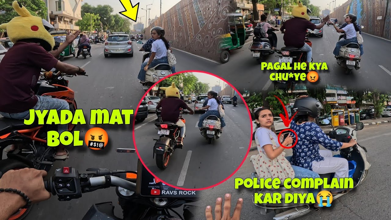 ladki ke sath ho gaii ladai🤬||police complain kar diya 😭||Cute girls market reaction 😱&hearts;️ #ktm#surat