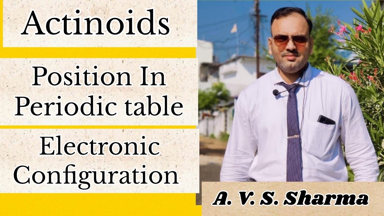 Actinoids Introduction //Position //Electronic configuration