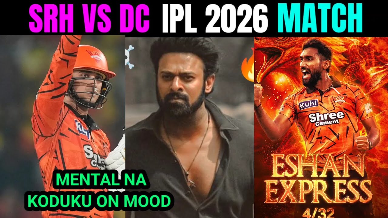 SRH VS DC IPL2026 MATCH 🔥😭 || SRH VS DC MATCH || ABHISHEK || KLASSEN || MALINGA || HARSH