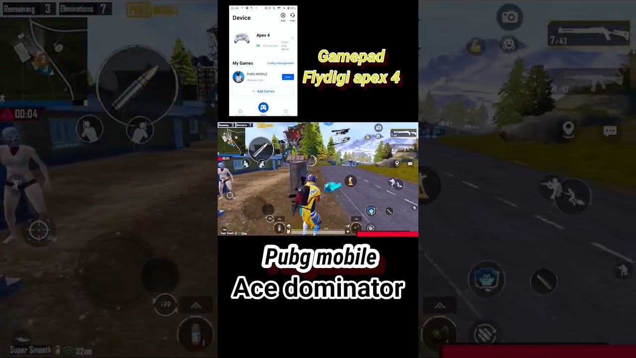 gamepad flydigi apex 4 gameplay | ace dominator | pubg mobile