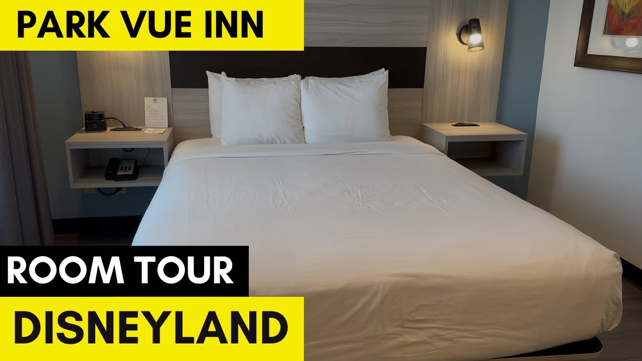 Newly Remodeled Park Vue Inn Room Tour: Cozy Queen + Bunkbed Steps from Disneyland!