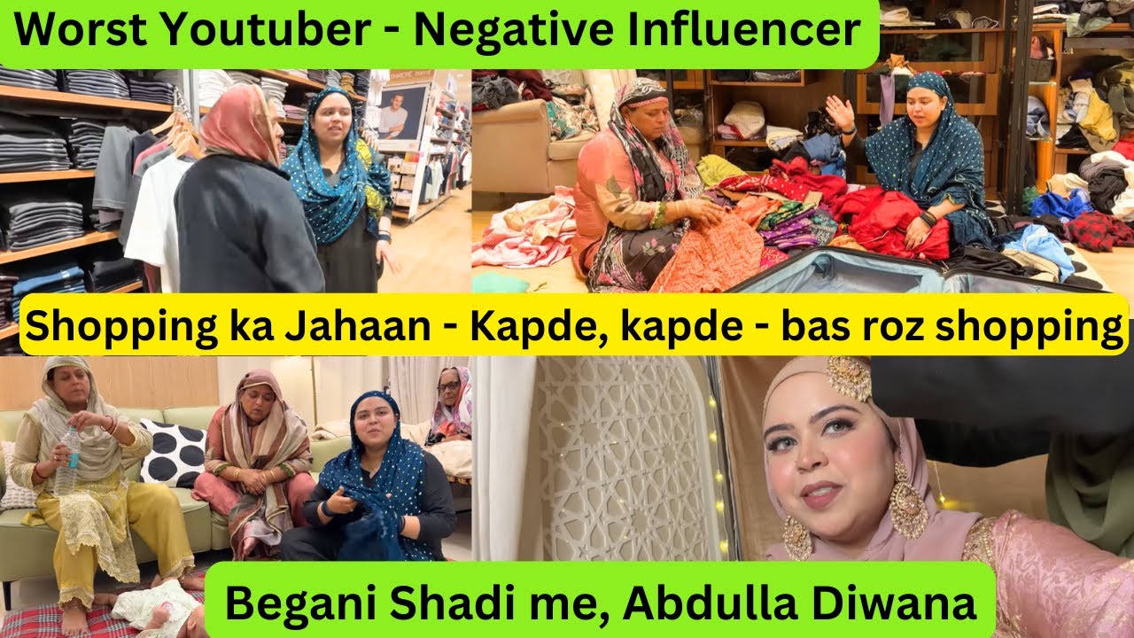 Worst youtuber - Saba ! Shopping ka Jahaan - Kapde, kapde - bas roz shopping? #sabakajahan