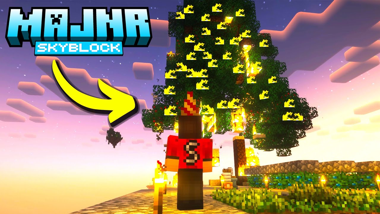 V Môj Prvý Deň mi ZHOREL OSTROV! 😂 - Majnr Skyblock #1