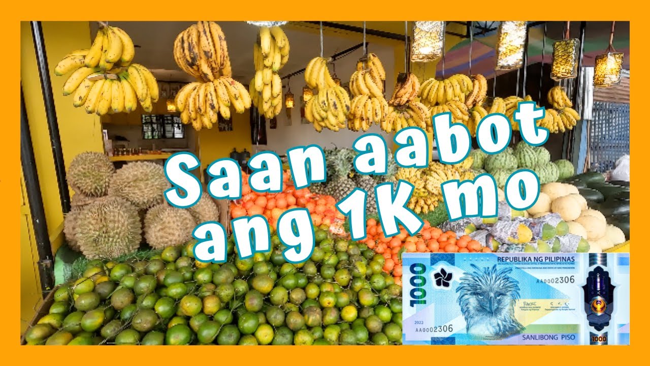 SAAN AABOT ANG ISANG LIBO MO. YELLOW BASKET FRUIT STAND TELABASTAGAN