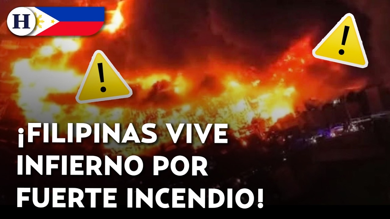 ¡El fuego lo devoró todo! Más de mil casas desaparecen en horas tras brutal incendio en Filipinas
