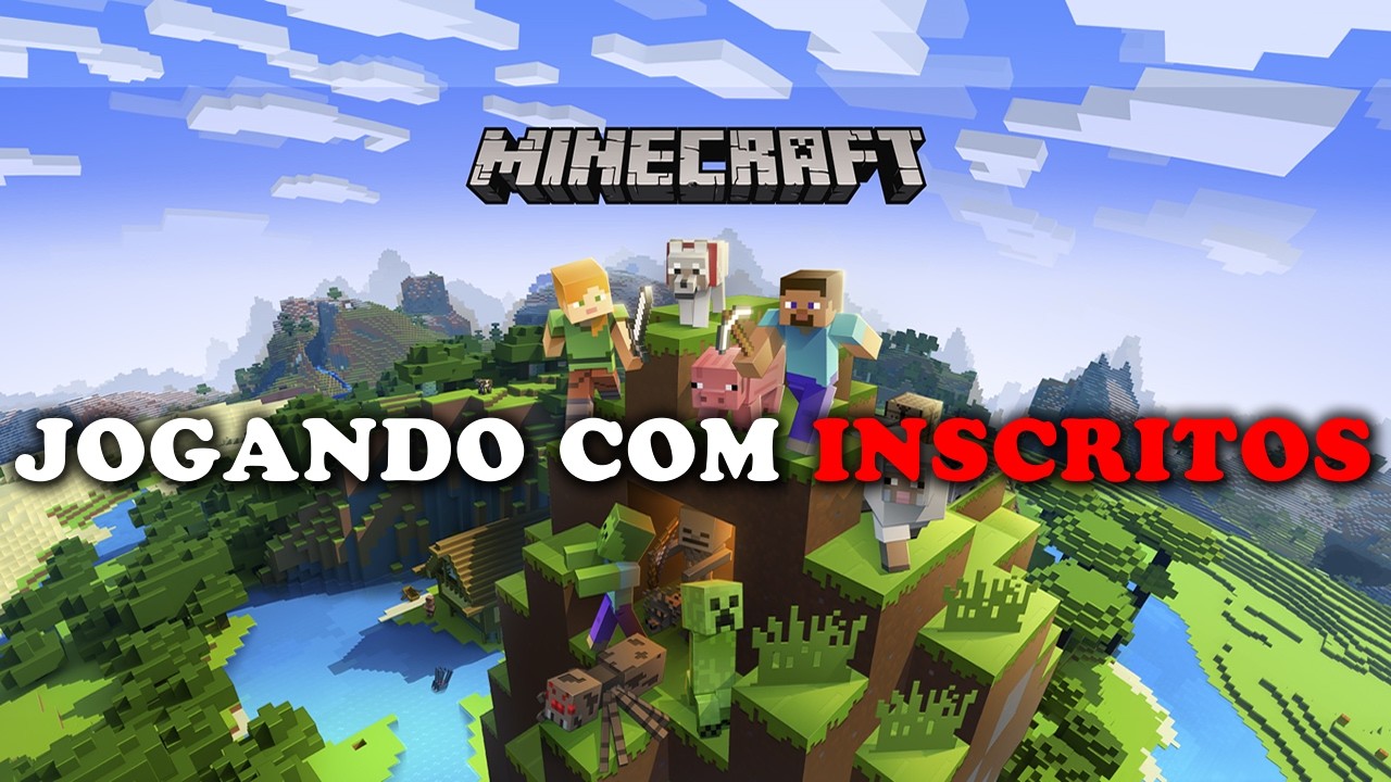 MINECRAFT: JOGATINA COM INSCRITOS E MUITA DIVERSÃO | GAMEPLAY AO VIVO | LIVE