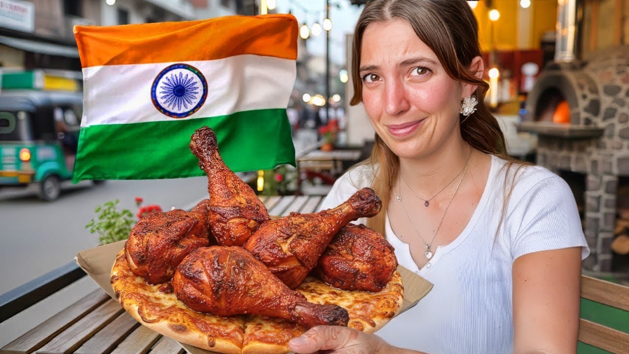 Italian Girl Tries Indian Pizza 🇮🇳🍕