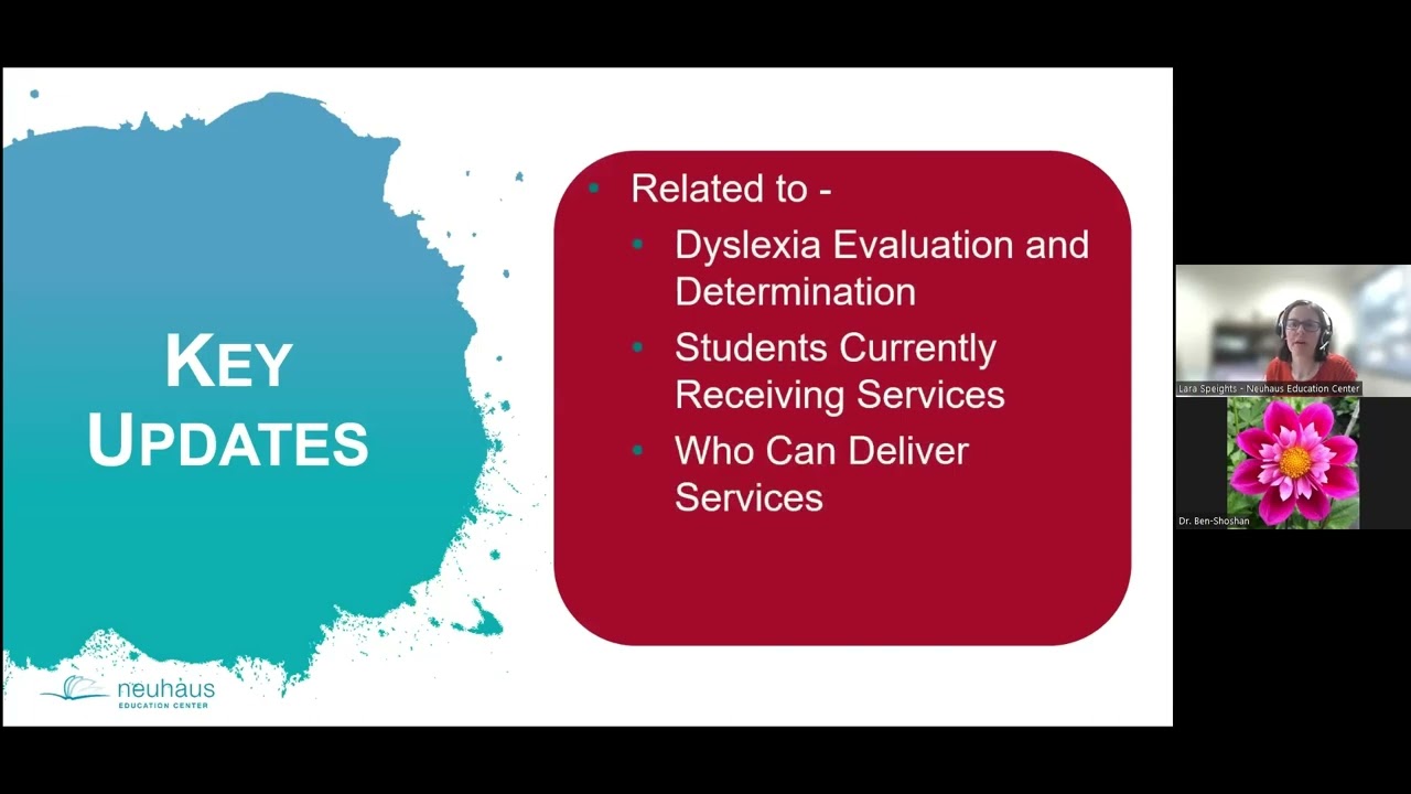 2024 Texas Dyslexia Handbook Updates Session