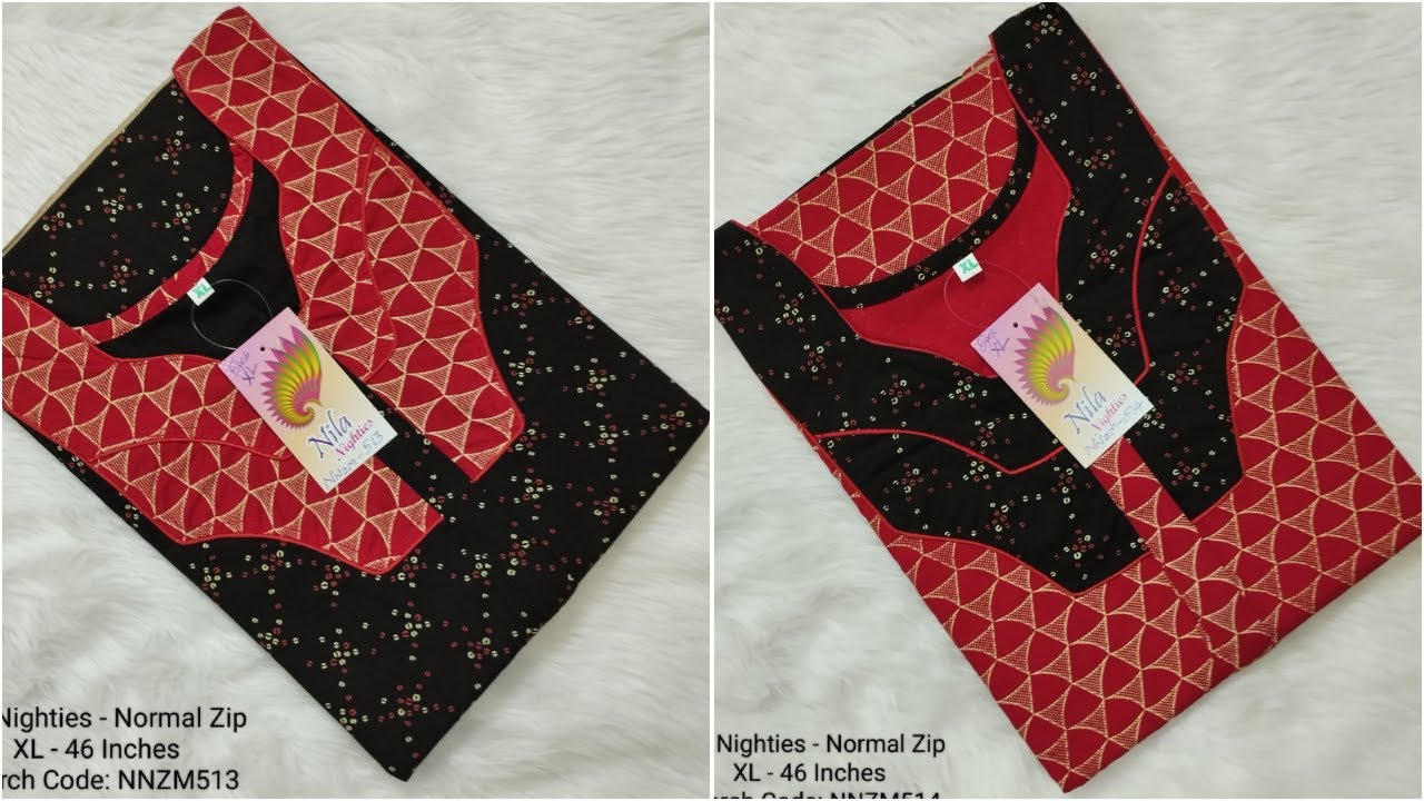 Daily Wear Nighties 100% Pure Cotton 69 | Nighty | R Fashion Colors