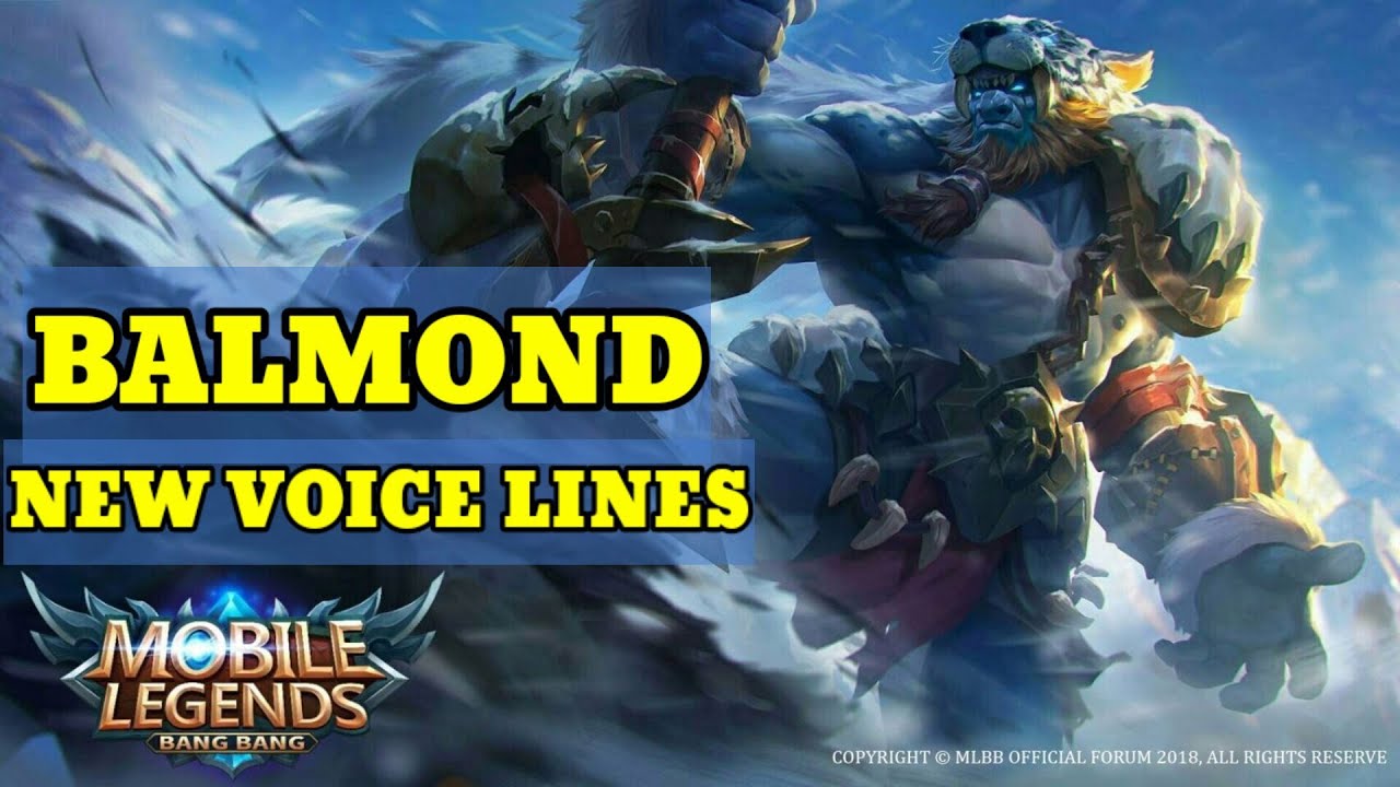 Balmond newest voice lines 2021|voice mobile legends
