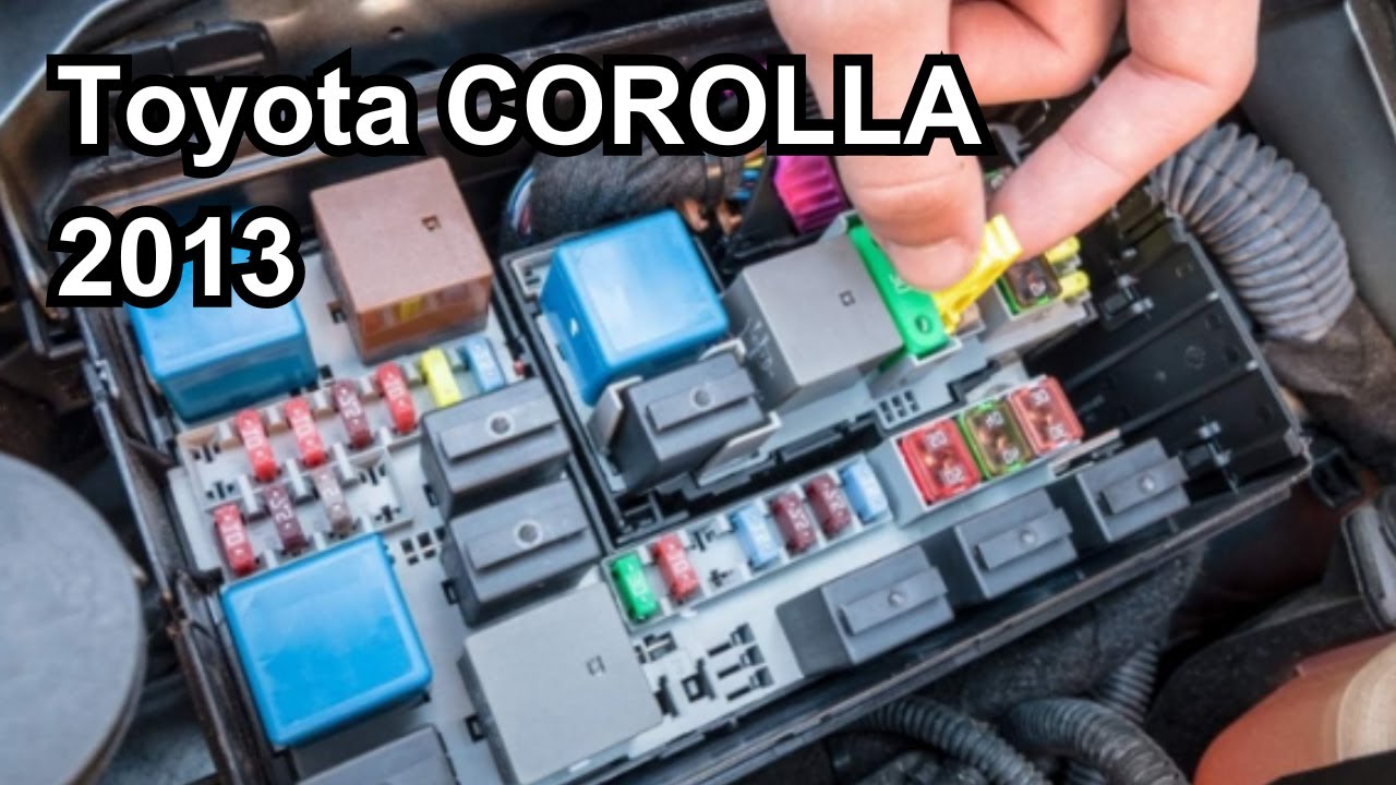 Diagrama de la caja de fusibles de Toyota COROLLA 2013. ToyoFans.
