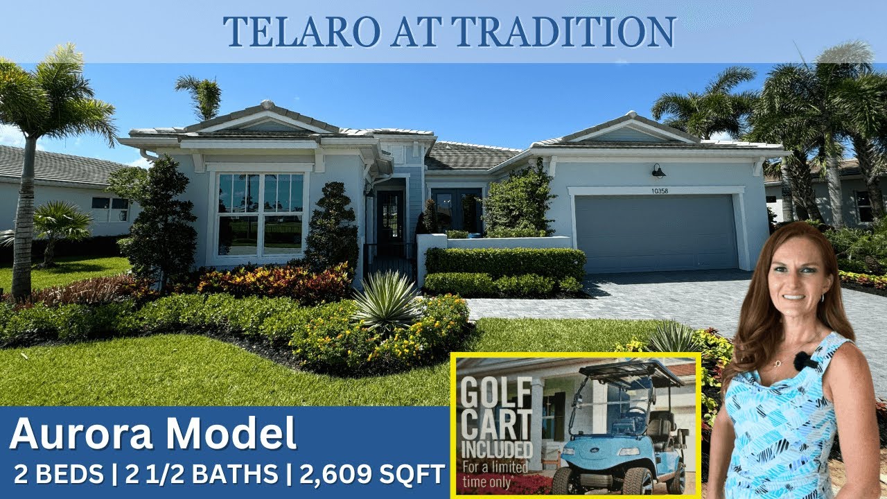 Aurora Model NEW 55+ Luxury Home Tour Telaro at Tradition | Mattamy Homes Port St Lucie FL