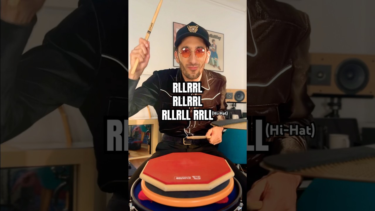 LESSON: RLLRRL RLLRRL RLLRLL RRLL #drums #practice #learn #music #batteur #drumming #try #lesson