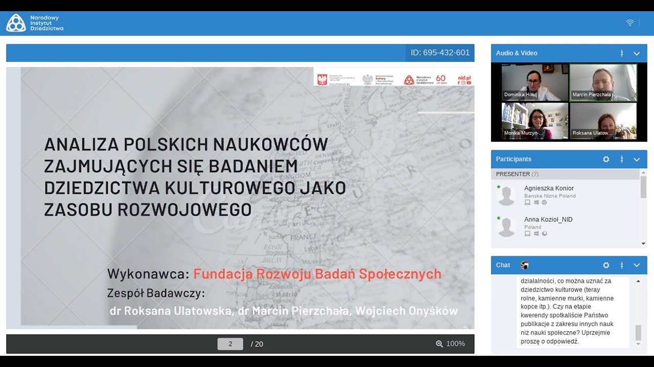 #WebinariumNID 🎦 - Dziedzictwo kulturowe jako zasób rozwojowy – co o nim wiemy i kto je bada?