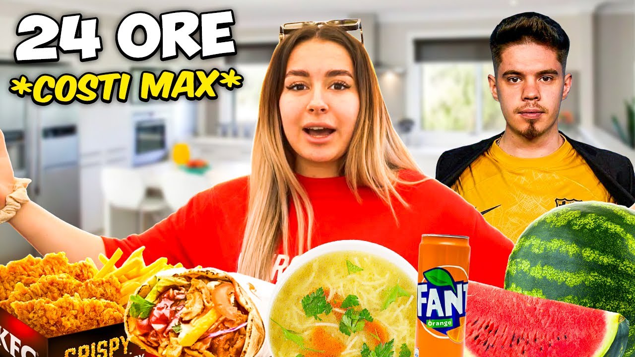 MĂNÂNC 24h CA ȘI COSTI MAX😱
