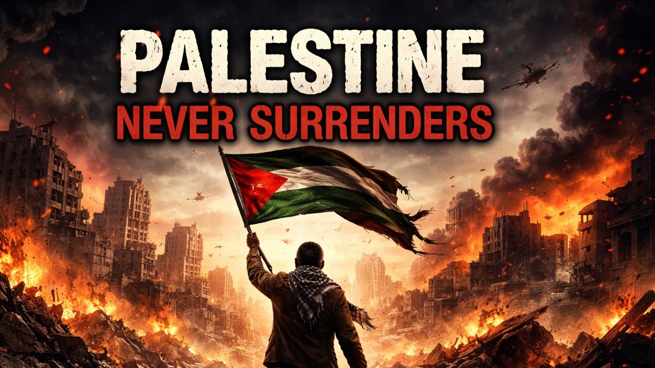 PALESTINE NEVER SURRENDERS | Rock Song That Shakes the Silence #viral #palestina #fyp #freepalestine