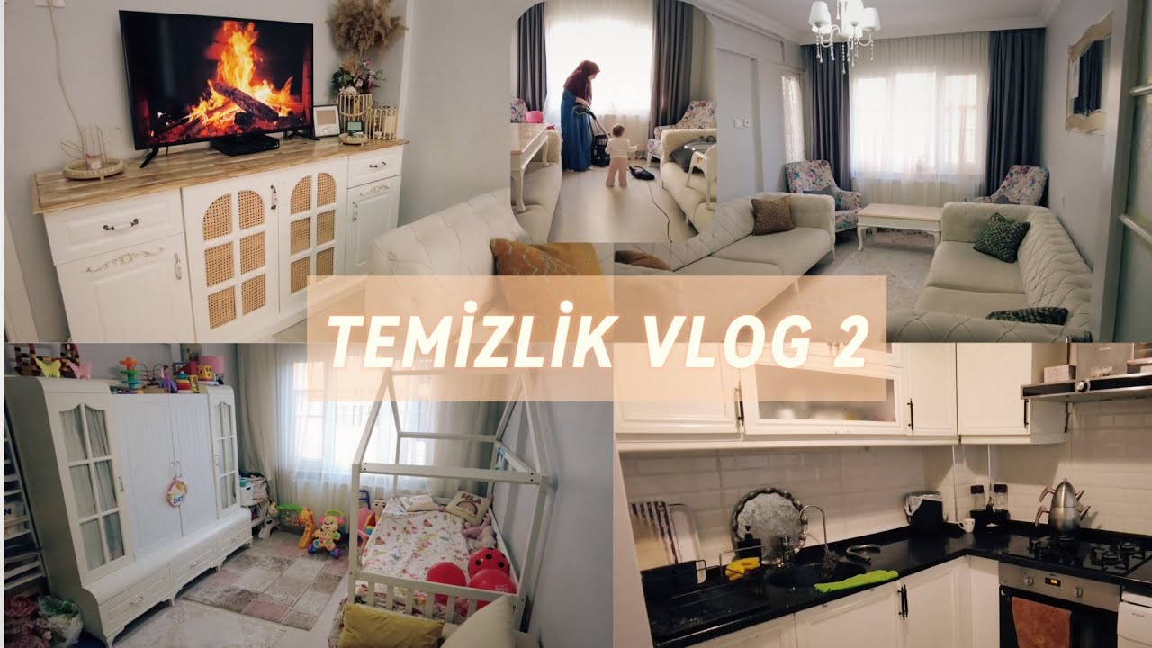 TEMİZLİK VLOG 2✨/ Daily Cleaning/ Süpürgeden çıkan pis suyu gösteriyorum 😱)