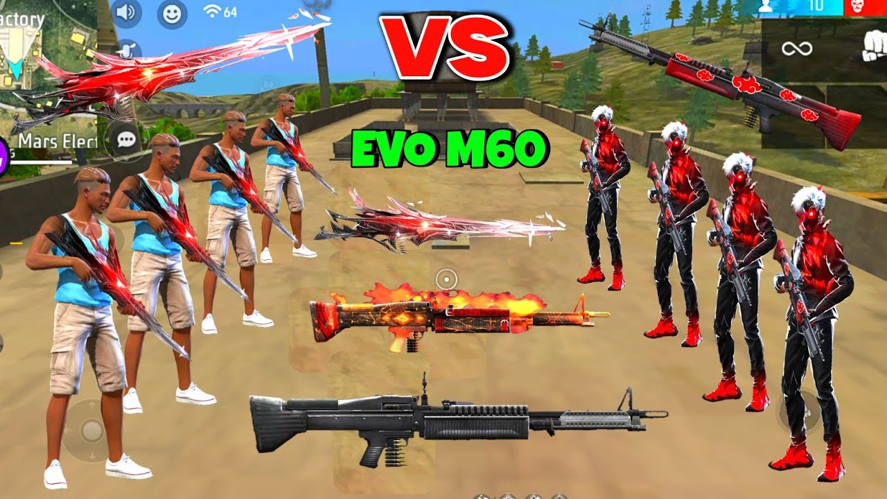 M60 vs M60 Skin Fight 👿 लेकिन Pro Player ने Evo M60 दिखा Diya 😱 Ab Kya होगा 💔 Garena Free Fire Max 🔥