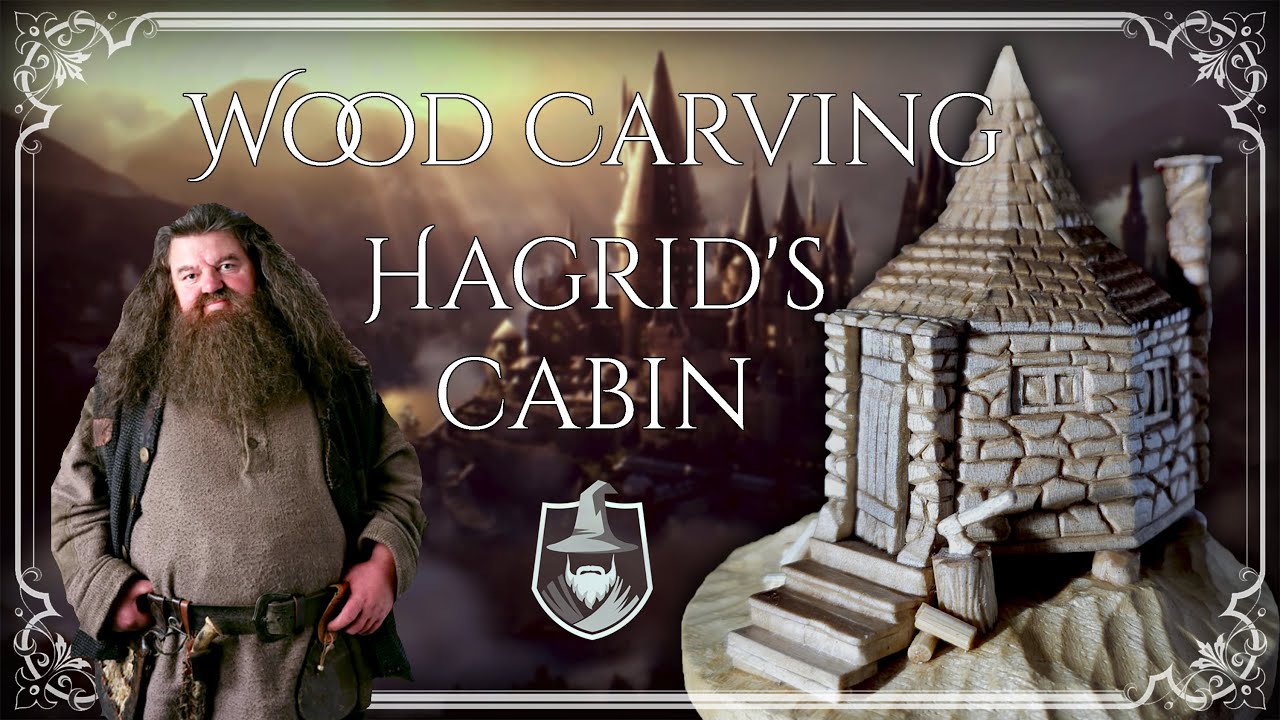 Intaglio LEGNO Casa di HAGRID's Cabin WOOD Carving