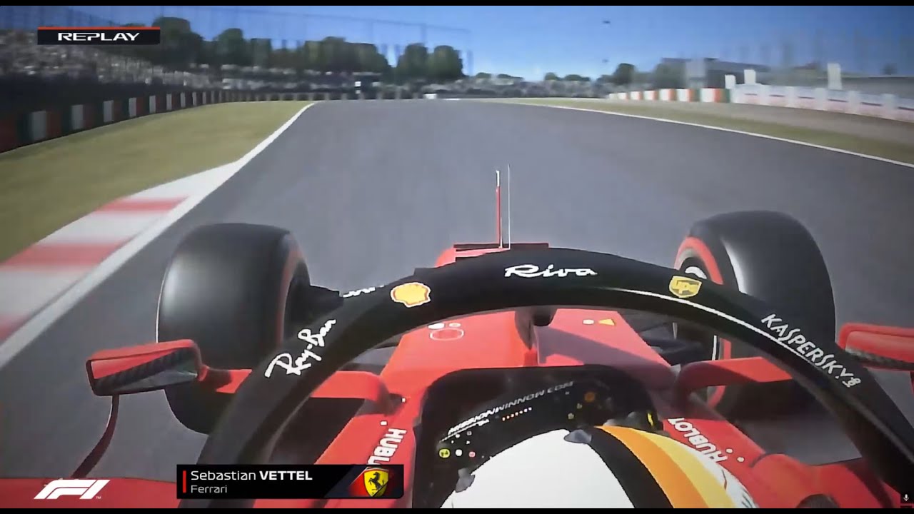 Sebastian Vettel's Onboard Pole Lap | 2019 Japanese Grand Prix | Assetto Corsa