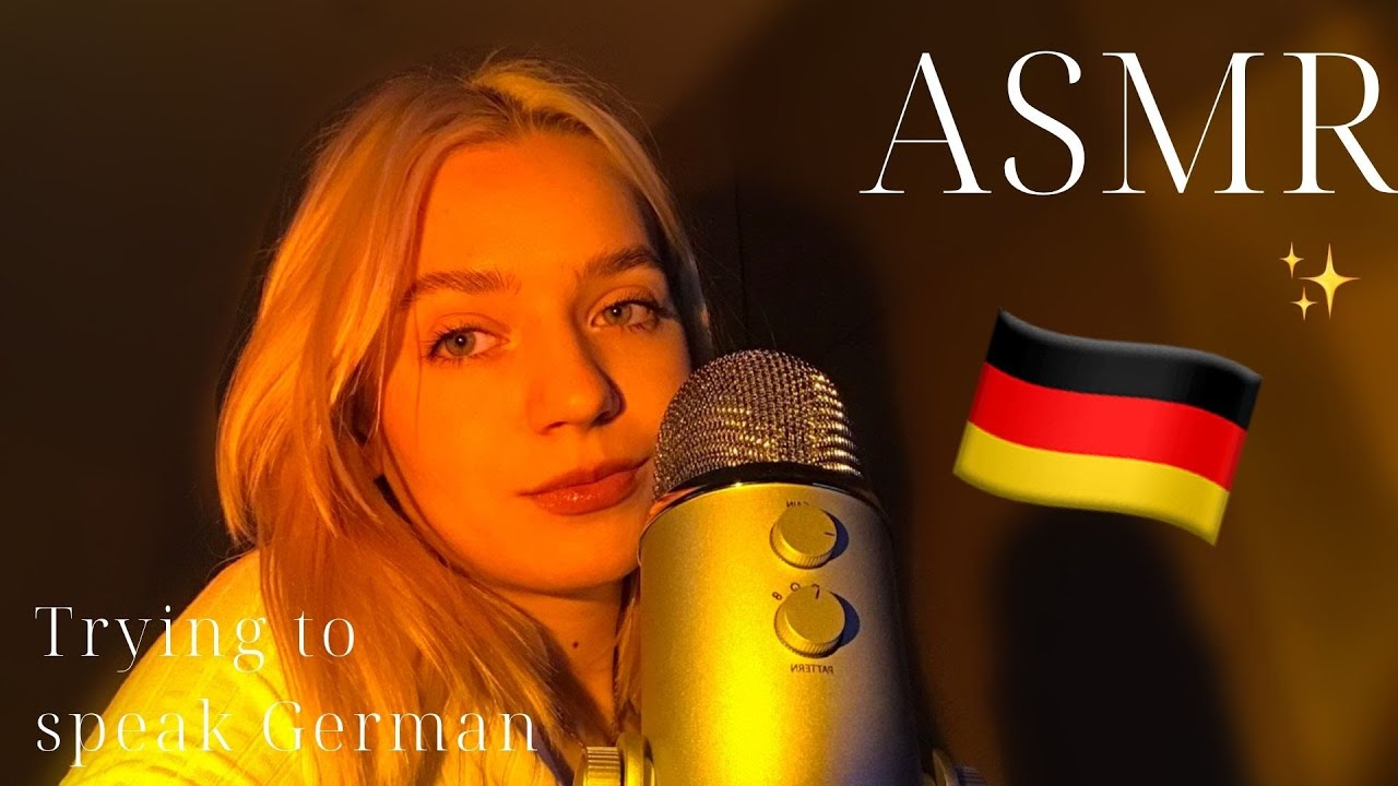 ASMR Trying to speak German♡ Personal Attention 🇩🇪