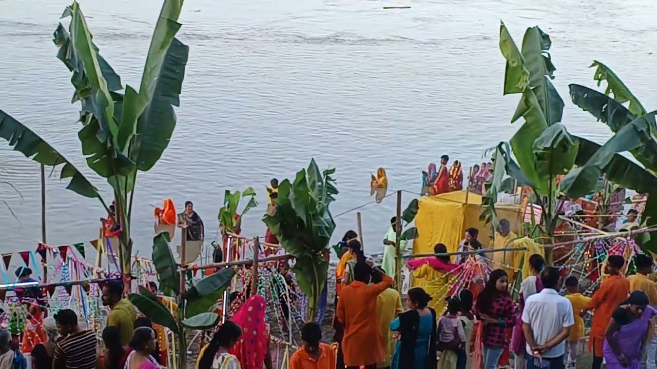 Chhath Puja in Silchar Annapurna Ghat Live