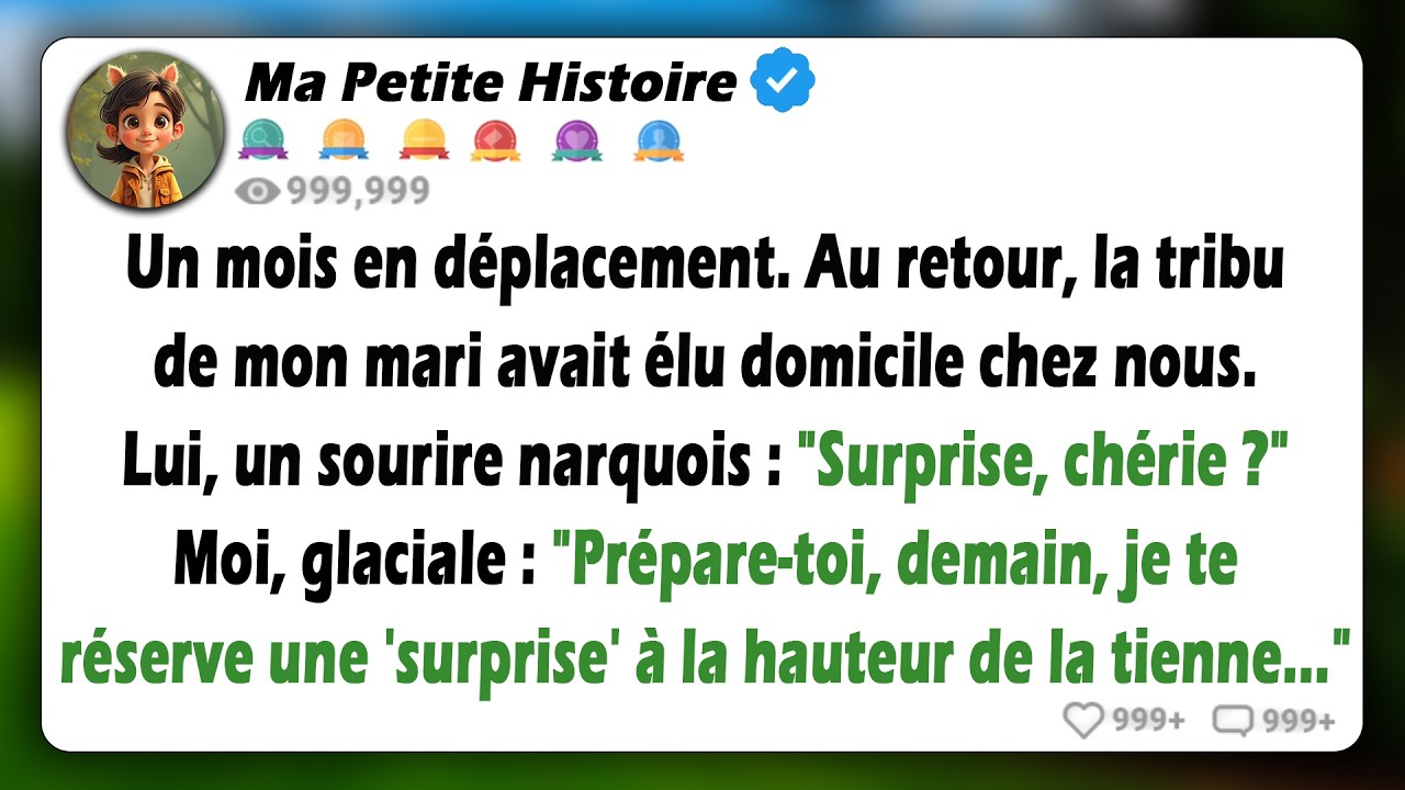 En rentrant d'un mois de travail, j'ai découvert que mon mari avait installé sa famille ici