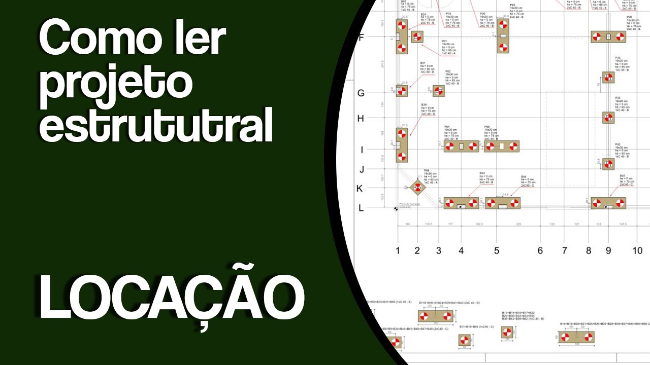 COMO LER PROJETO ESTRUTURAL #1 - LOCAÇÃO DE OBRA