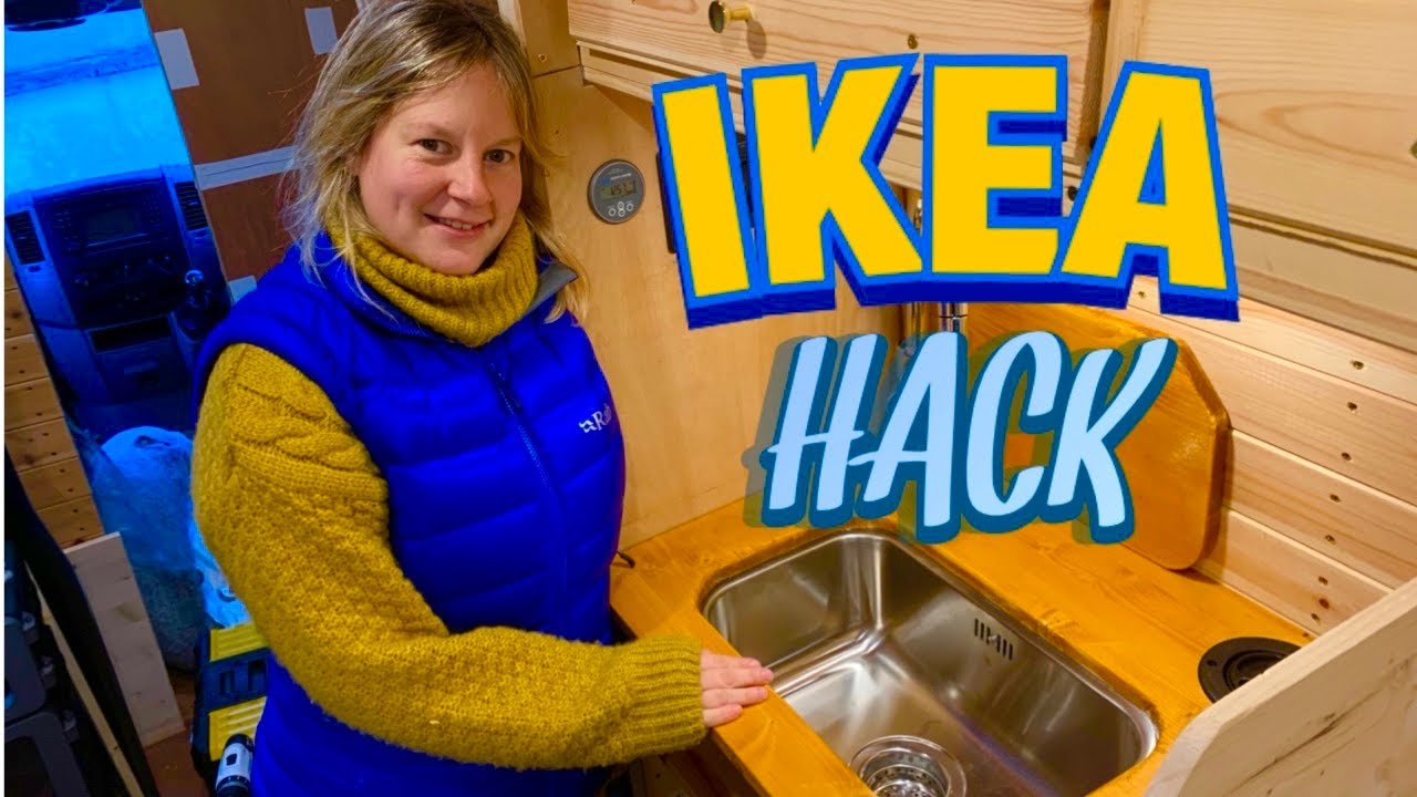 IKEA SINK HACK IN A CAMPER VAN