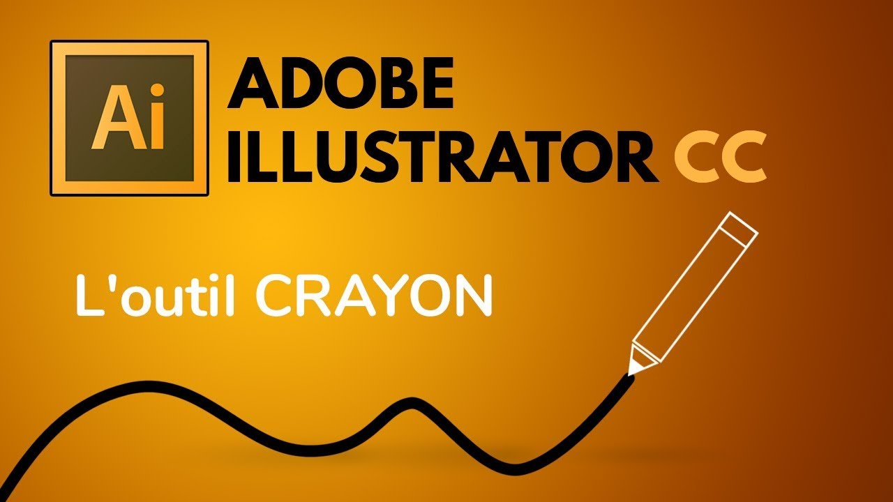 Comment fonctionne l'outil crayon dans Illustrator [Formation Illustrator pour débutant]